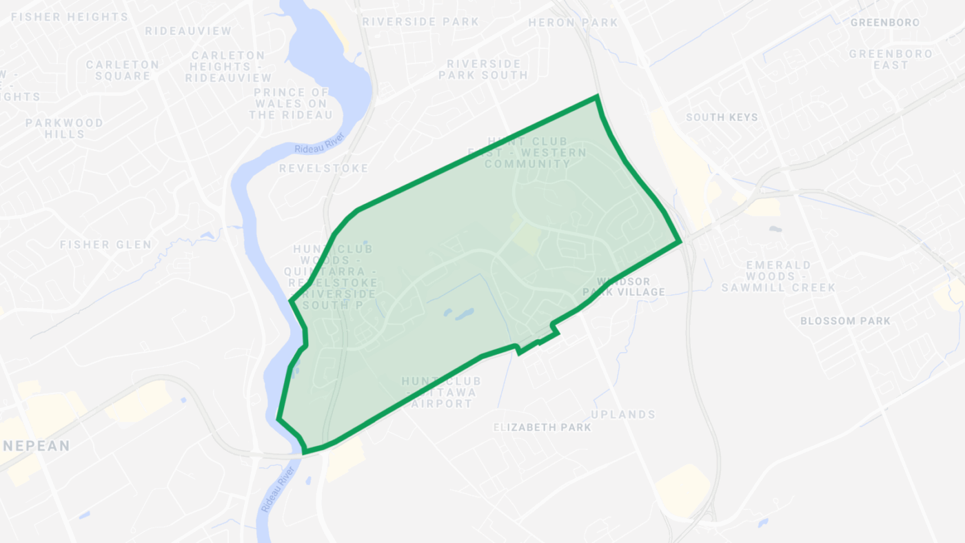 Hunt Club Association boundaries